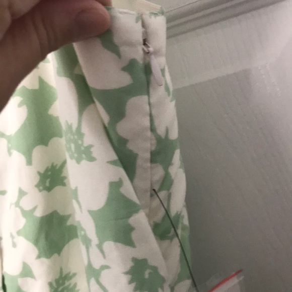 NWT Eloquii Green and White Floral Jumpsuit - Picture 6 of 7